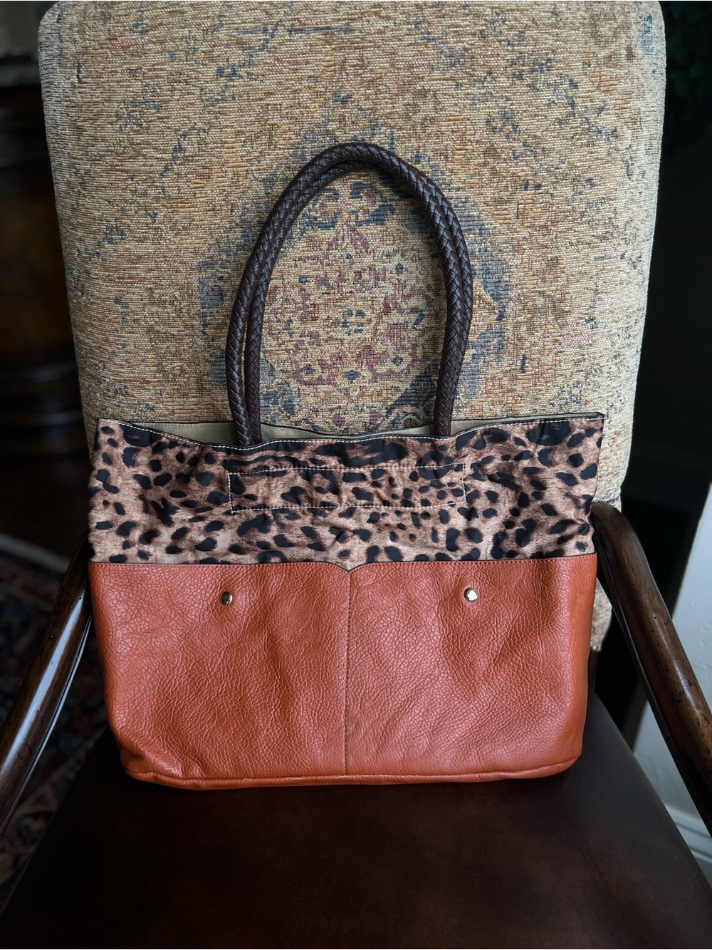 Leopard Print Tote Bag